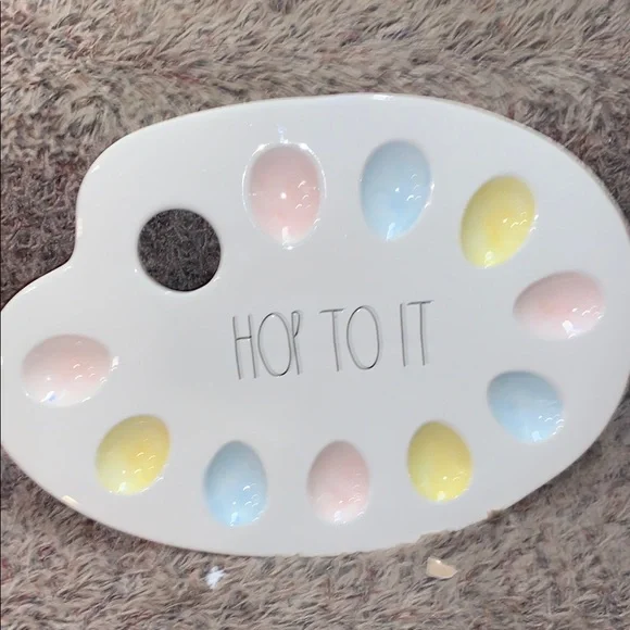 Rae Dunn HOP TO IT egg tray - Picture 1 of 1